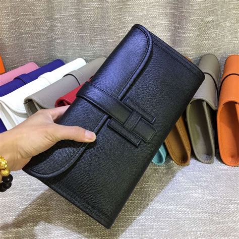 hermes jige clutch black